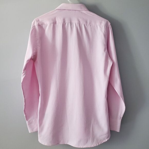 Elie Balleh Collection Modern Fit Pink Button-down Dress Shirt Size 20 - Picture 3 of 9